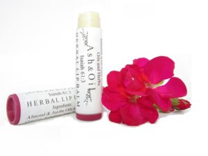herb infused herbal lip balm