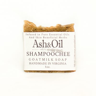 ash&oil organic goat milk shampoochee jewelweed soap 1 oz bar