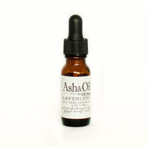 Ash&oil Lavencense essential oil in 15 ml amber dropper bottle